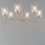 Hudson Chandelier Satin Nickel by Maxim Lighting