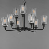 Hudson Multi-Tier Chandelier Black by Maxim Lighting
