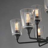 Hudson Multi-Tier Chandelier Black by Maxim Lighting