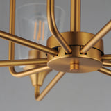 Hudson Multi-Tier Chandelier Natural Aged Brass by Maxim Lighting