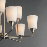 Hudson Multi-Tier Chandelier Satin Nickel by Maxim Lighting