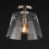 Hudson Semi-Flush Mount Satin Nickel by Maxim Lighting