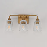 Hudson Vanity Light Natural Aged Brass by Maxim Lighting