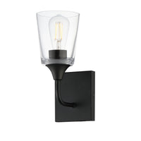 Hudson Wall Sconce Black by Maxim Lighting