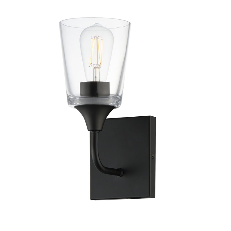 Hudson Wall Sconce Black by Maxim Lighting