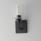 Hudson Wall Sconce Black by Maxim Lighting