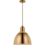 Huey Pendant — 15", Satin Brass