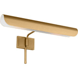 Hull Picture Light — 18", Burnished Brass, Burnished Brass