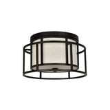 Hulton Flush Mount 15'' Matte Black