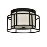 Hulton Flush Mount 15'' Matte Black