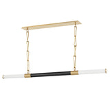 Huntington Linear Suspension - Aged Brass with Old Bronze by Hudson Valley