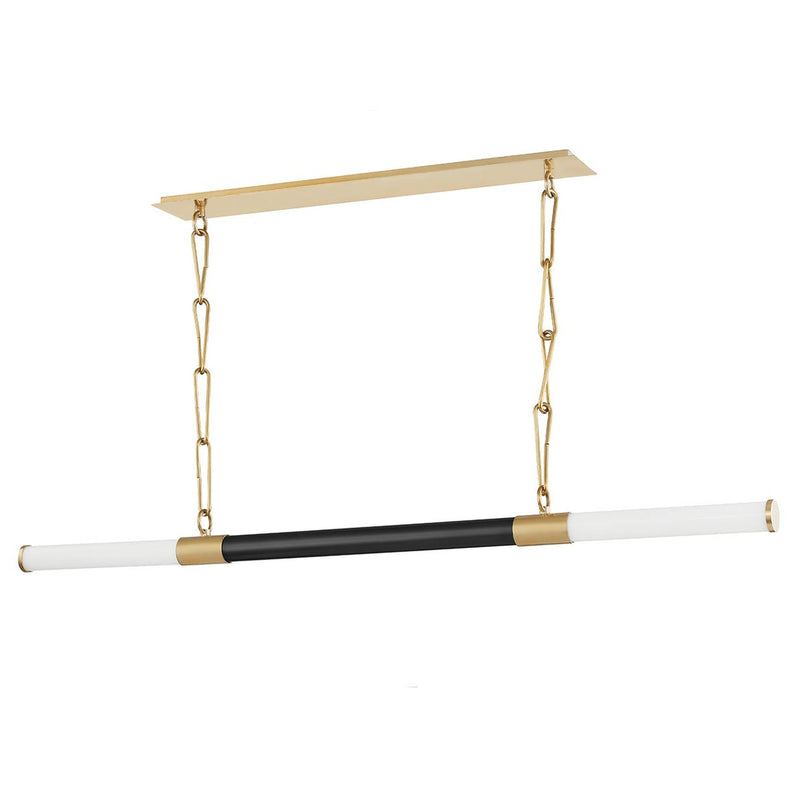 Huntington Linear Suspension - Aged Brass with Old Bronze by Hudson Valley