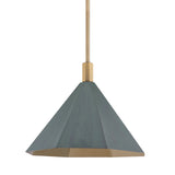 Huntley Pendant - Large - Patina Brass with Verdigris by Troy Lighting