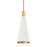 Huntley Pendant - Small - Patina Brass with Soft White by Troy Lighting