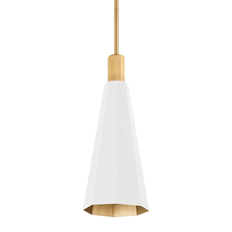 Huntley Pendant - Small - Patina Brass with Soft White by Troy Lighting