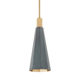 Huntley Pendant - Small - Patina Brass with Verdigris by Troy Lighting