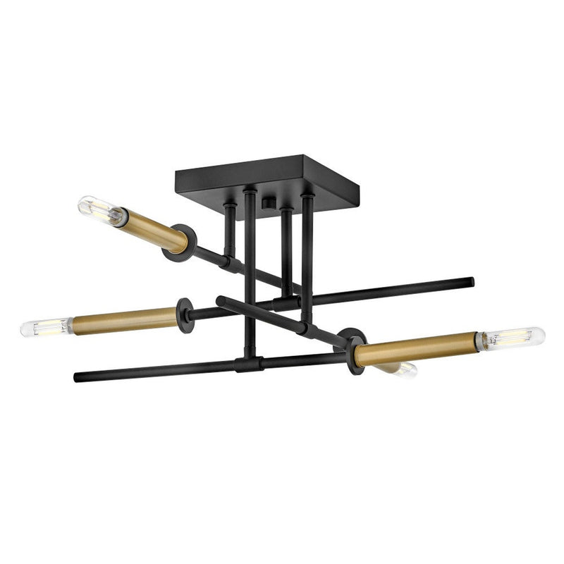 Hux Medium Semi-Flush Mount