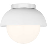 Hyde Flushmount — 8", Opal, Matte White