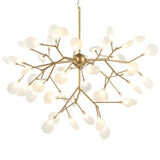 Hydrangea Bloom Chandelier Large Gold By Matteo  - Front View