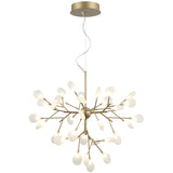 Hydrangea Bloom Chandelier Medium Gold By Matteo