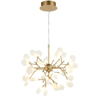 Hydrangea Bloom Chandelier Small Gold By Matteo