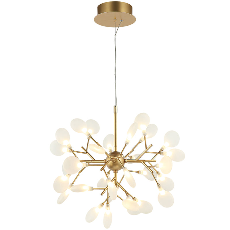 Hydrangea Bloom Chandelier Small Gold By Matteo