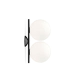 IC Lights Double Ceiling / Wall Light Black by Flos