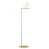 IC Lights Floor Lamp Small Brass By Flos