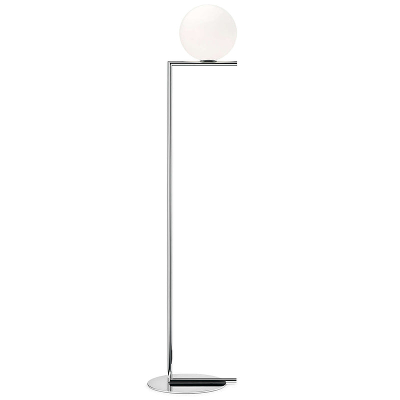 IC Lights Floor Lamp Small Chrome By Flos