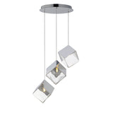 Ice Cube Multilight Suspension by ET2 - 3-Light Polished Chrome