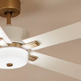 Icon Ceiling Fan Brushed Natural Bass By Kichler - Lifestyle View1