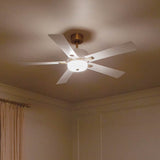 Icon Ceiling Fan Brushed Natural Bass By Kichler - Lifestyle View2