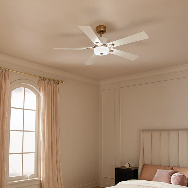 Icon Ceiling Fan Brushed Natural Bass By Kichler - Lifestyle View3
