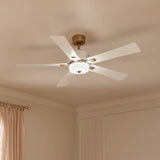 Icon Ceiling Fan Brushed Natural Bass By Kichler - Lifestyle View5