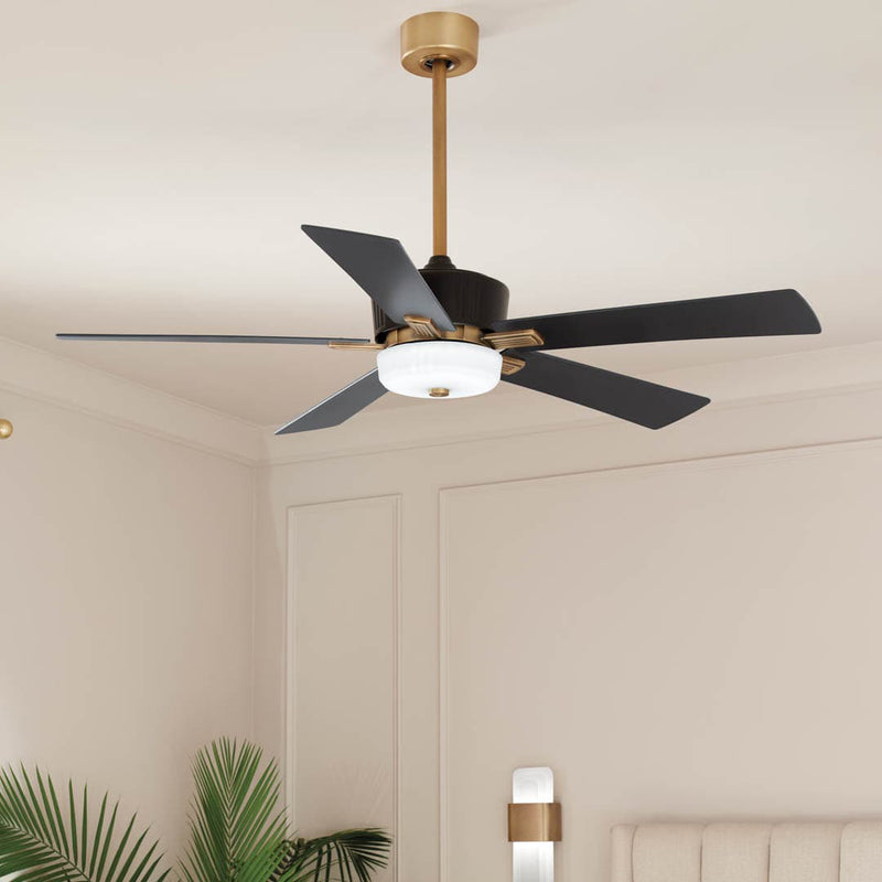 Icon Ceiling Fan Satin Black By Kichler - Lifestyle View5