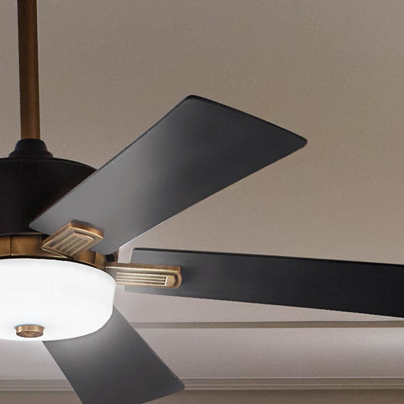 Icon Ceiling Fan Satin Black By Kichler - Lifestyle View6
