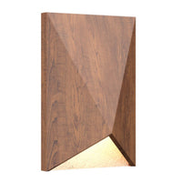 Imbuia Facet Wall Sconce with White Stone Accent by Accord