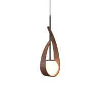 Imbuia Oyster Pendant Light by Accord
