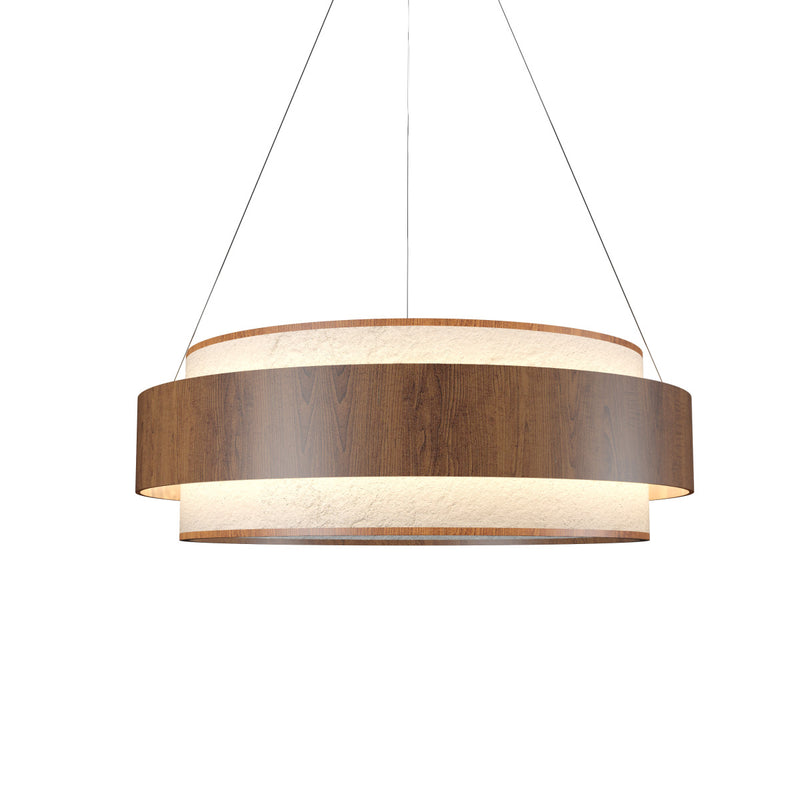 Imbuia Petra Pendant with White Stone Accent by Accord