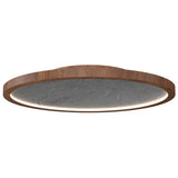 Imbuia Petra Semi Flush Light with Slate Accent by Accord