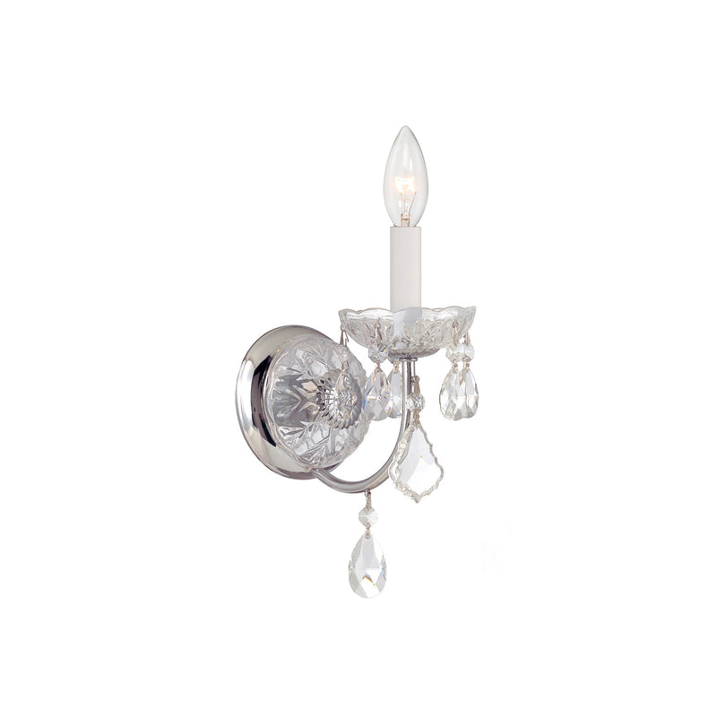 Imperial 1-Light Crystal Sconce 4.75'' Polished Chrome