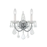 Imperial 2-Light Crystal Sconce 12'' Polished Chrome