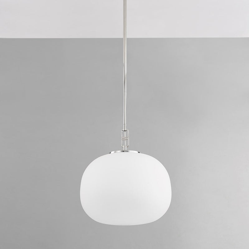 Ingels Pendant Light By Hudson Valley, Size: Small, Finish: Polished Nickel