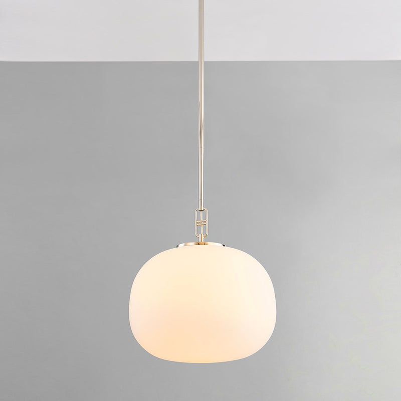 Ingels Pendant Light By Hudson Valley, Size: Small, Finish: Polished Nickel