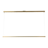 Ingot LED Linear Suspension, shown in Modern Brass, by Hubbardton Forge