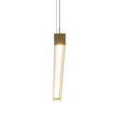 Ingot LED Linear Suspension, shown in Modern Brass, by Hubbardton Forge