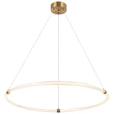 Inkara Suspension Extra Large Aged Gold Brass By Matteo- Front View