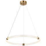 Inkara Suspension Medium Aged Gold Brass By Matteo- Front View