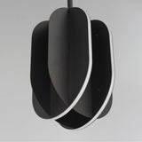 Interval LED Medium Ellipse Pendant by ET2 - 12.25 Inch, Black