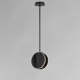 Interval LED Medium Ellipse Pendant by ET2 - 8.25 Inch, Black